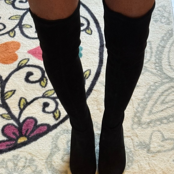 None Shoes - 🖤 Chic Black Suede Over-the-Knee Boots - EU 38 
/US 7.5/8🖤